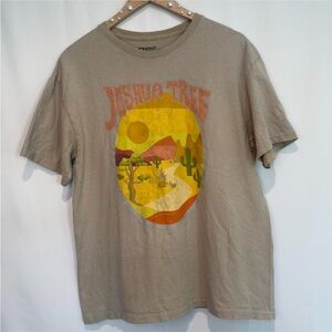 Joshua Tree National Parks Graphic Tee, Unisex Large, Earth Tones Naturecore